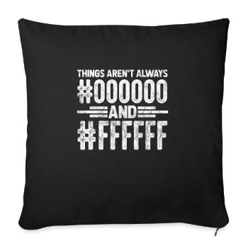 Programmeur - Housse de coussin décorative 45 x 45 cm - noir - Devant