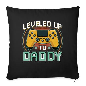 Mis à niveau jusqu’à Papa 2022 Bientôt Papa Père-à-Être - Housse de coussin décorative 45 x 45 cm - noir - Devant