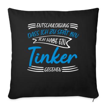 Irish Tinker - Sofakissenbezug 45 x 45 cm - Schwarz - Vorne