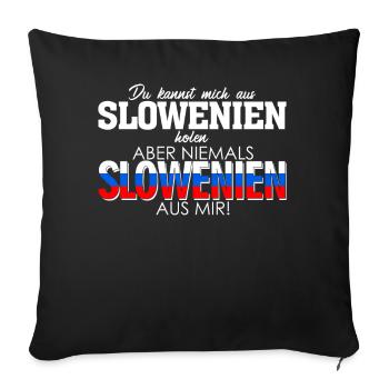 Slowenien Heimat Wurzeln Slowene - Sofakissenbezug 45 x 45 cm - Schwarz - Vorne