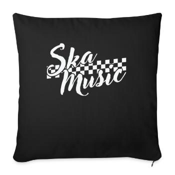 Ska Music Swing Jazz Music Style - Sofa pillowcase 17,3'' x 17,3'' (45 x 45 cm) - black - Front