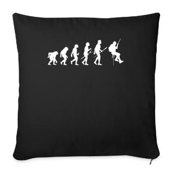 Explorateur de grottes - Housse de coussin décorative 45 x 45 cm - noir - Devant