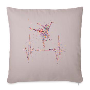 Ballet Heartbeat Ballet École de ballet Danse - Housse de coussin décorative 45 x 45 cm - taupe clair - Devant