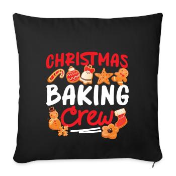 Cuire au four Cuire Pain d’épices Homme - Housse de coussin décorative 45 x 45 cm - noir - Devant