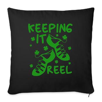 Ireland Dance Tap Dance Keep It Reel Girls - Sofa pillowcase 17,3'' x 17,3'' (45 x 45 cm) - black - Front