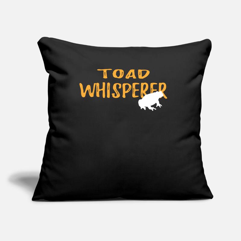 Toad Whisperer Chemise graphique Housse de coussin décorative 45 x 45 cm