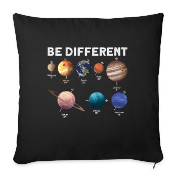 Soyez différent - Venus Planet Solar System - Housse de coussin décorative 45 x 45 cm - noir - Devant