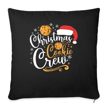 Bake Baking Christmas Cookie Crew - Sofa pillowcase 17,3'' x 17,3'' (45 x 45 cm) - black - Front