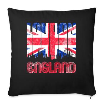 London Skyline England United Kingdom - Sofa pillowcase 17,3'' x 17,3'' (45 x 45 cm) - black - Front