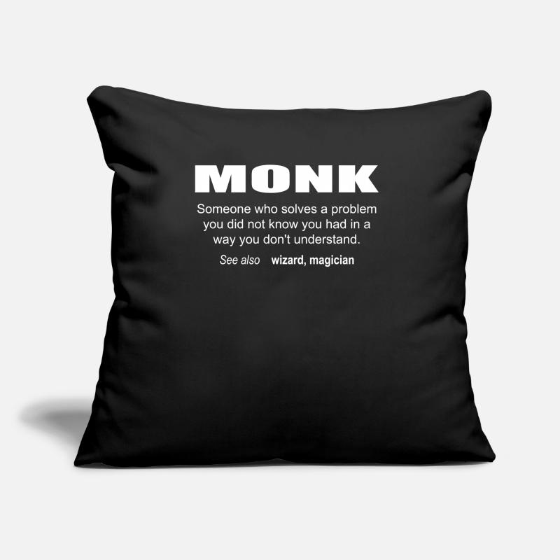 Monk Description Sofa pillowcase 17,3'' x 17,3'' (45 x 45 cm)