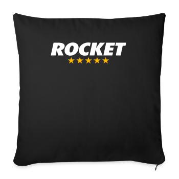 ROCKET ROCKET - Sofakissenbezug 45 x 45 cm - Schwarz - Vorne