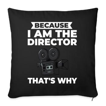 Film Director Filmmakers Film Camera Film - Sofa pillowcase 17,3'' x 17,3'' (45 x 45 cm) - black - Front