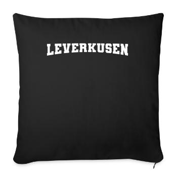 Leverkusen - Sofa pillowcase 17,3'' x 17,3'' (45 x 45 cm) - black - Front