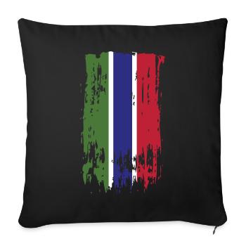 Gambie Gambie Gambie - Housse de coussin décorative 45 x 45 cm - noir - Devant