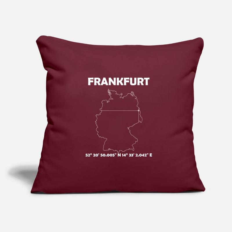 Frankfurt (Oder) Karte Sofakissenbezug 45 x 45 cm