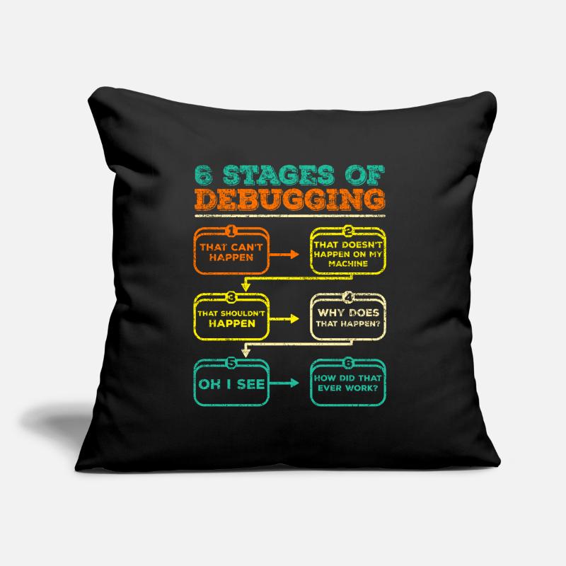 Debugging Programmierer Code Lustig Sofakissenbezug 45 x 45 cm