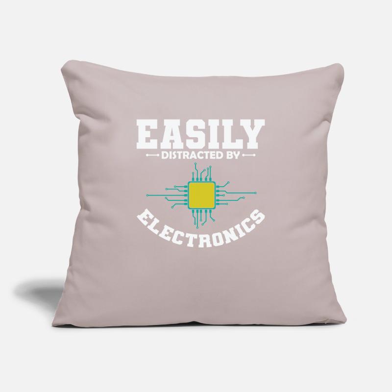 Easily Distracted By Electronics Profession Sofa pillowcase 17,3'' x 17,3'' (45 x 45 cm)