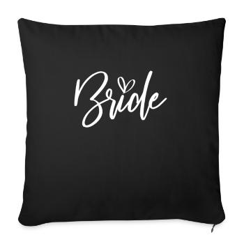 Enterrement de vie de jeune fille - Housse de coussin décorative 45 x 45 cm - noir - Devant