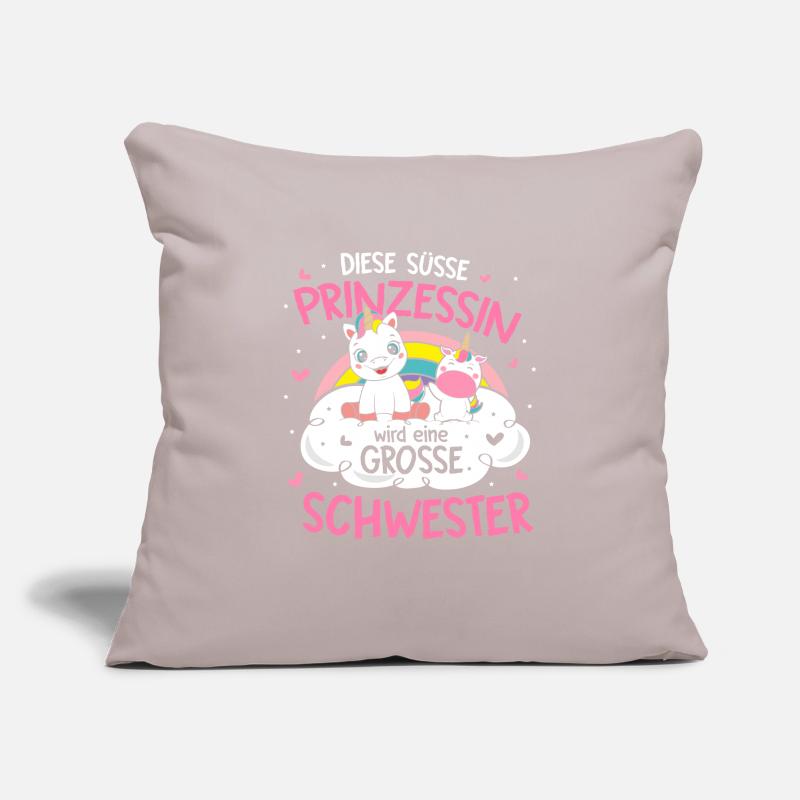 Diese Süsse Prinzessin Wird Eine Grosse Schwester Sofakissenbezug 45 x 45 cm