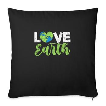 Climate Change Environmental Protection Earth Day Gift - Sofa pillowcase 17,3'' x 17,3'' (45 x 45 cm) - black - Front