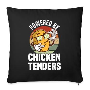 Chicken Diet Breakfast Chicken Nuggets Fan - Sofa pillowcase 17,3'' x 17,3'' (45 x 45 cm) - black - Front