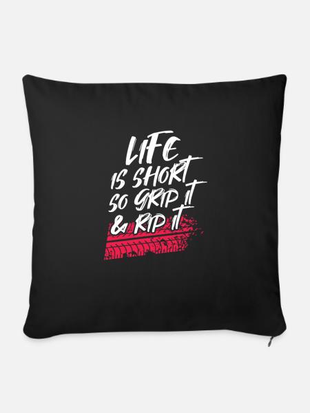 Biker - Sofakissenbezug 45 x 45 cm - Schwarz