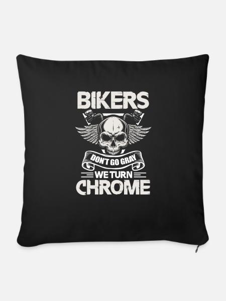 Biker - Sofakissenbezug 45 x 45 cm - Schwarz