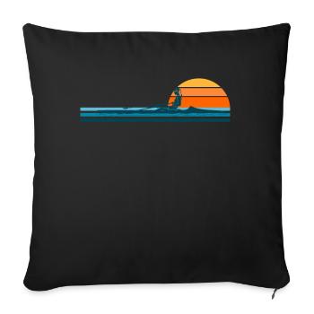 Rowing Crew Rower - Sofa pillowcase 17,3'' x 17,3'' (45 x 45 cm) - black - Front