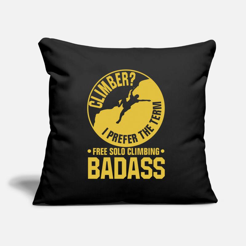 Free Solo Climbing Sofa pillowcase 17,3'' x 17,3'' (45 x 45 cm)