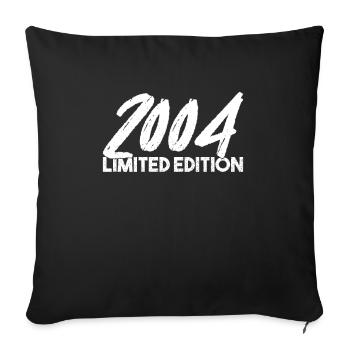 18th Birthday 18 Years 2004 Boys Girls Party - Sofa pillowcase 17,3'' x 17,3'' (45 x 45 cm) - black - Front