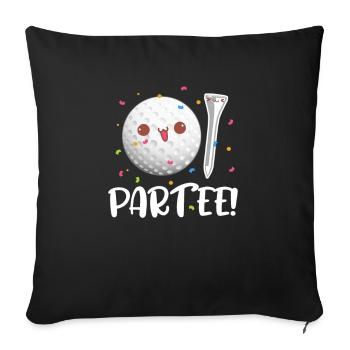 Golf Golfer Golf Club Golf Ball Gift - Sofa pillowcase 17,3'' x 17,3'' (45 x 45 cm) - black - Front
