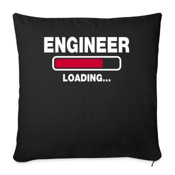 Engineer - Sofakissenbezug 45 x 45 cm - Schwarz - Vorne