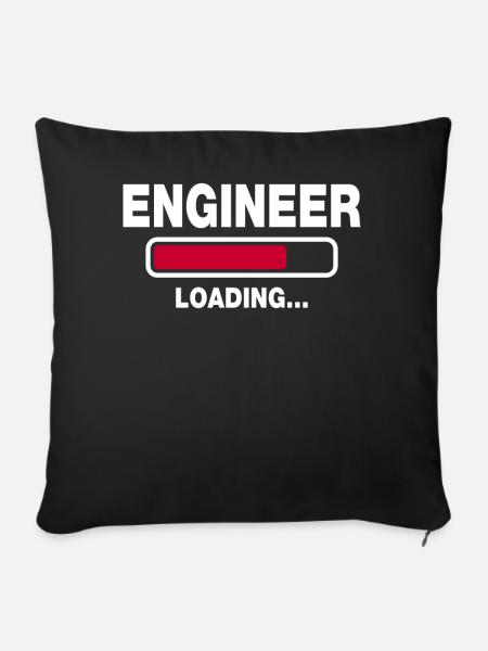 Engineer - Sofakissenbezug 45 x 45 cm - Schwarz