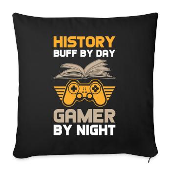 History Teacher Gift - Sofa pillowcase 17,3'' x 17,3'' (45 x 45 cm) - black - Front