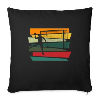 Handball Handball Player Handball Player Coach - Sofa pillowcase 17,3'' x 17,3'' (45 x 45 cm) - black - Front