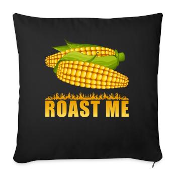 Maïs - Housse de coussin décorative 45 x 45 cm - noir - Devant