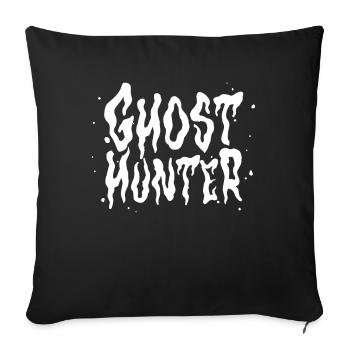 Chasseur de fantômes Chasse aux fantômes Chasse aux fantômes Fantômes - Housse de coussin décorative 45 x 45 cm - noir - Devant