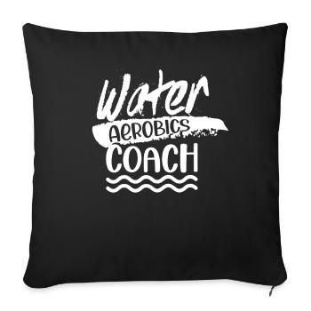 Wassergymnastik Entraîneur Aquagym Wasser - Housse de coussin décorative 45 x 45 cm - noir - Devant