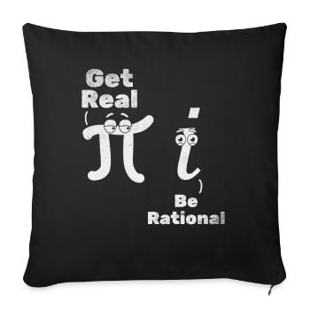 Pi Day Pi Math Obtenez un vrai sein - Housse de coussin décorative 45 x 45 cm - noir - Devant