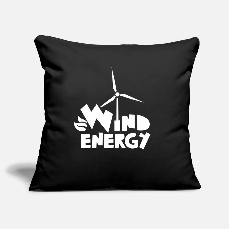 Éolienne Éolienne Éolienne Éolienne Éolienne Housse de coussin décorative 45 x 45 cm