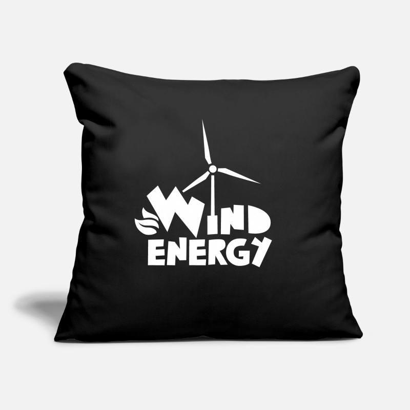 Éolienne Éolienne Éolienne Éolienne Éolienne Housse de coussin décorative 45 x 45 cm