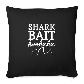 Shark - Sofa pillowcase 17,3'' x 17,3'' (45 x 45 cm) - black - Front