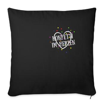 Costume de remplacement de carnaval Tenue de carnaval - Housse de coussin décorative 45 x 45 cm - noir - Devant