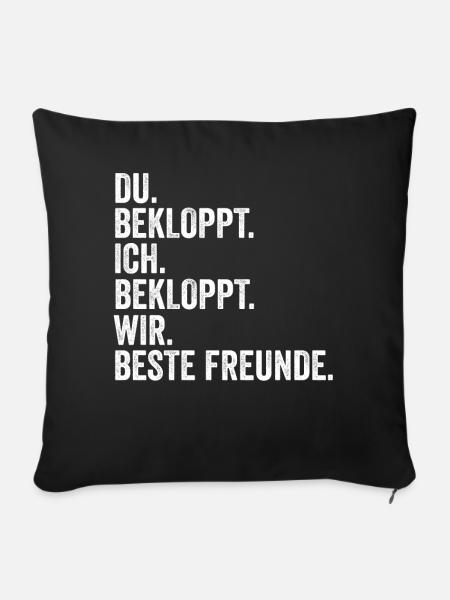 Bester Freund - Sofakissenbezug 45 x 45 cm - Schwarz
