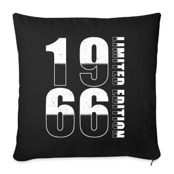 1966 Édition limitée Anniversaire - Housse de coussin décorative 45 x 45 cm - noir - Devant