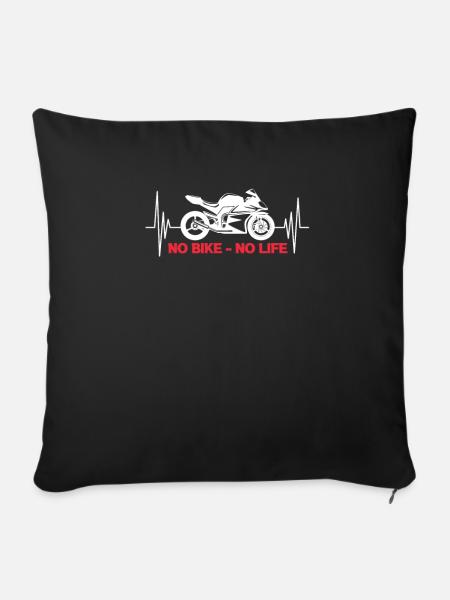 Biker - Sofakissenbezug 45 x 45 cm - Schwarz