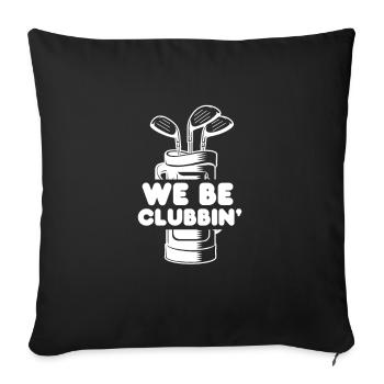 Golf Golfer Golf Club Golf Ball Gift - Sofa pillowcase 17,3'' x 17,3'' (45 x 45 cm) - black - Front
