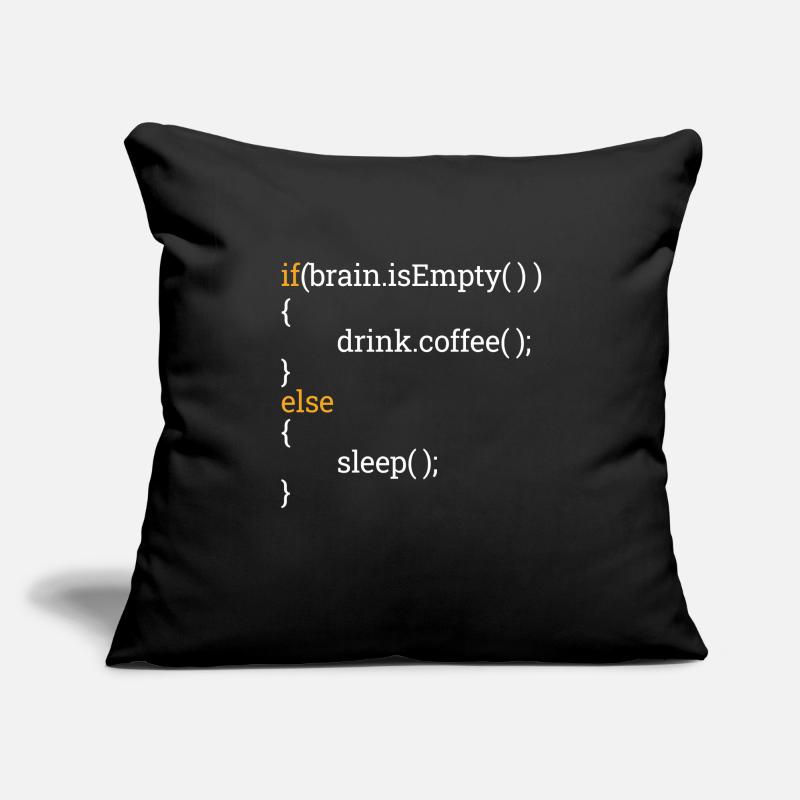 Programmer Computer Science Student Tired Coffee C++ Sofa pillowcase 17,3'' x 17,3'' (45 x 45 cm)