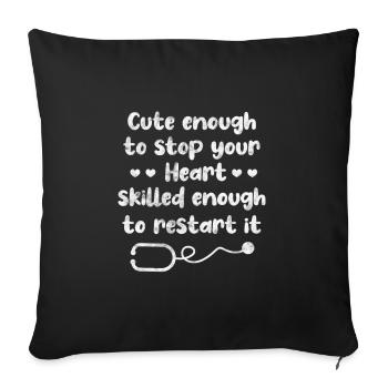 Doctor Medicine Doctor Doctor Physician Assistant Gift - Sofa pillowcase 17,3'' x 17,3'' (45 x 45 cm) - black - Front