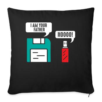 Informatiker Nerd Geek - Sofakissenbezug 45 x 45 cm - Schwarz - Vorne